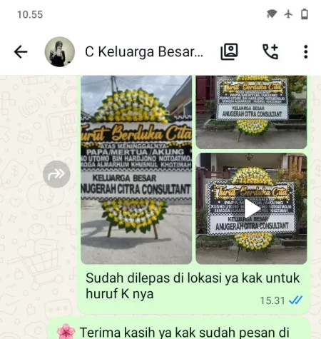 Pengiriman Papan Bunga Duka Gentingsari Bansari