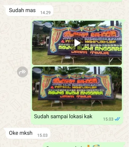 Pengiriman Papan Bunga Gentingsari Bansari